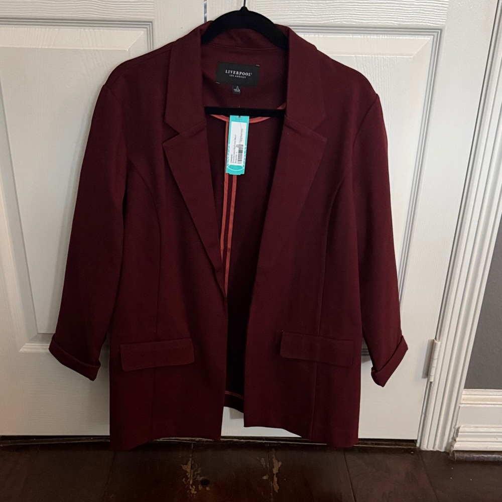 Liverpool Women's Deep Red Suit Jacket